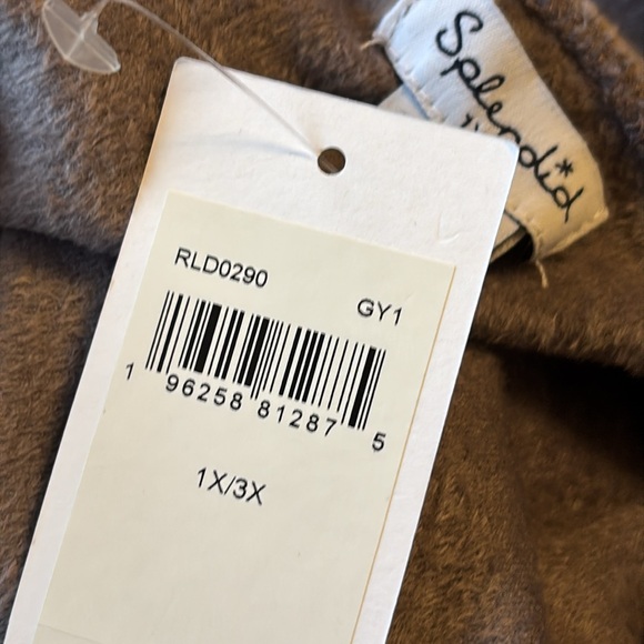 🆕Splendid – Velour Robe – Cozy Gray Belted Robe - Picture 5 of 7